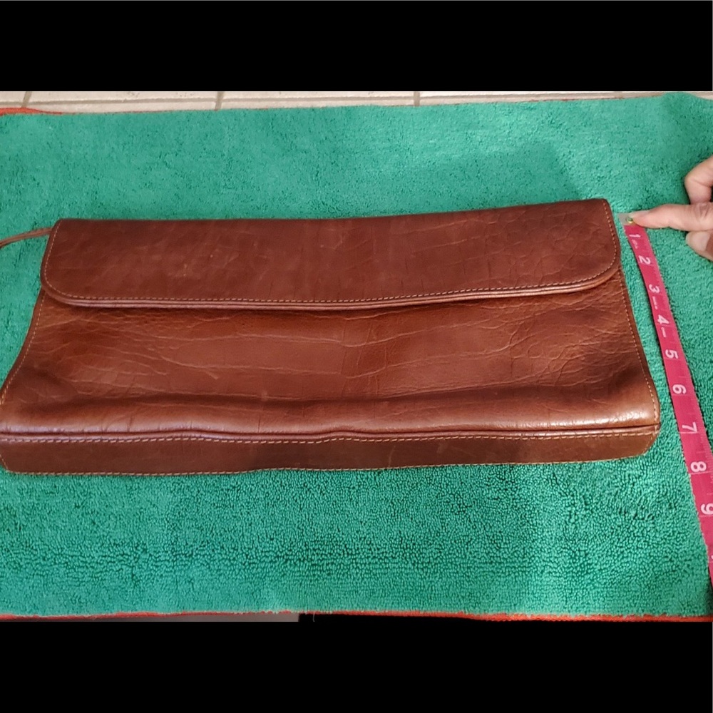 Leather Clutch~ Like New-